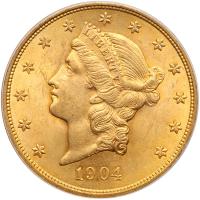 1904 $20 Liberty PCGS MS63