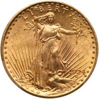 1924 $20 St. Gaudens PCGS MS64