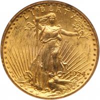 1924 $20 St. Gaudens NGC MS63