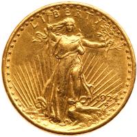 1924 $20 St. Gaudens Sharpness of EF