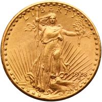 1928 $20 St. Gaudens PCGS MS62