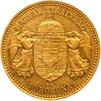 Hungary. 10 Korona, 1905-KB Choice Lustrous Almost Unc - 2