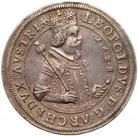 Austria. Taler, 1628 (Hall) NGC About Unc