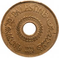 Palestine. 20 Mils, 1941 PCGS AU55