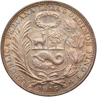 Peru. Sol, 1915-FG Choice Unc - 2