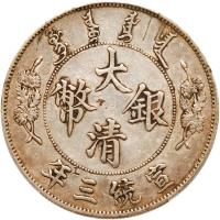 China- Empire. Dollar, ND (1911) PCGS EF - 2