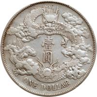 China-Empire. Dollar, ND (1911) PCGS EF