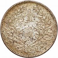 China-Republic. Dollar, Year 3 (1914) VF Details - 2