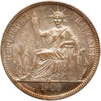 French Indochina. Piastre, 1906 PCGS MS62