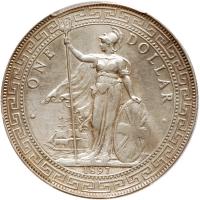 Great Britain. Trade Dollar, 1897-B PCGS EF