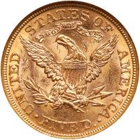 1881 $5 Liberty NGC MS64 - 2