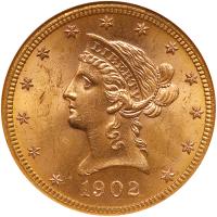 1902-S $10 Liberty NGC MS64