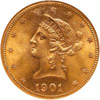 1901-S $10 Liberty NGC MS64