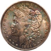 1884-O Morgan $1 PCGS MS65