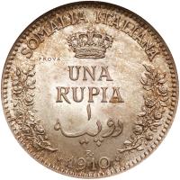 Italian Somaliland. Prova Rupia, 1910-R NGC Proof 66 - 2