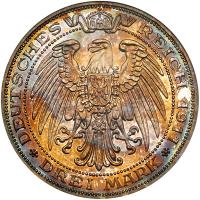 German States: Prussia. 3 Mark, 1911-A NGC Proof 64 - 2