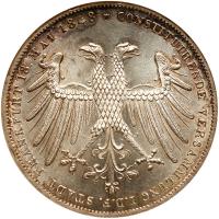 German States: Frankfurt am Main. 2 Gulden, 1848 NGC MS64