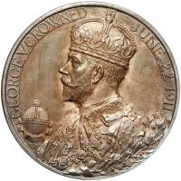 Great Britain. Official Silver Coronation Medal, 1911 Unc