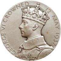 Great Britain. Official Silver Coronation Medal, 1937 Unc