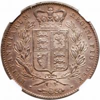 Great Britain. Crown, 1845 NGC EF - 2