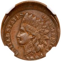 1894 Indian Head 1C NGC MS62 BR