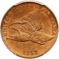 1857 Flying Eagle 1C PCGS MS62