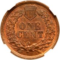 1864 Indian Head 1C. Bronze NGC MS65 RB - 2