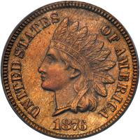 1876 Indian Head 1C PCGS PF65 RB