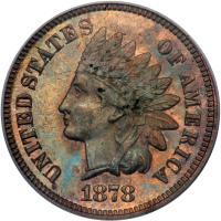 1878 Indian Head 1C PCGS PF65 BR