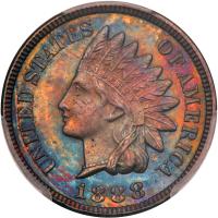 1888 Indian Head 1C PCGS PF65 BR