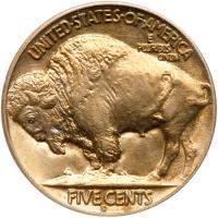 1913-S Buffalo 5C. Type 2 PCGS MS62 - 2