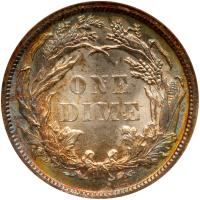 1886 Liberty Seated 10C NGC MS65 - 2