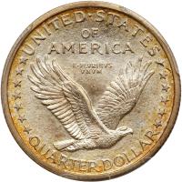 1917 Liberty Standing 25C. Type 1 PCGS MS64 FH - 2