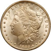 1880/79-CC Morgan $1. Rev of 1878 PCGS MS63