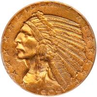 1909-D $5 Indian PCGS MS64