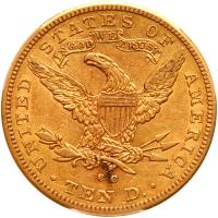 1891-CC $10 Liberty PCGS AU50 - 2