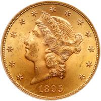 1895 $20 Liberty PCGS MS64