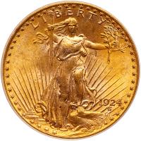 1924 $20 St. Gaudens PCGS MS64