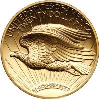 2009 Ultra High Relief Double Eagle Gold Coin Gem Unc - 2