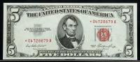 1953, $5 Legal Tender Star Note