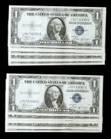 1935-B, $1 Silver Certificate. Group of 20 Notes all Consecutively Numbered