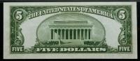 1934-A, $5 Star Note Silver Certificate - 2