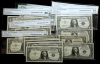 20-piece group of $1.00 Crisp Uncirculated Silver Certificate Star Notes