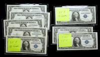 Lot of 59 Series 1935 $1.00 Silver Certificates