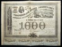 Pair of Vintage Confederate Bonds VF