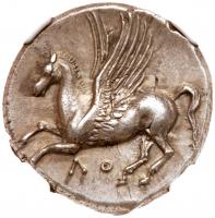 Bruttium, Lokris. Silver Stater (8.58 g), ca. 350-275 BC