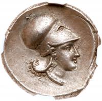 Bruttium, Lokris. Silver Stater (8.58 g), ca. 350-275 BC - 2