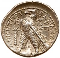 Seleukid Kingdom. Demetrios II Nikator. Silver Tetradrachm (14.01 g), second reign, 129-125 BC - 2