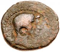 Judea. Herodian Dynasty. Herod Philip, ca. 4 BCE to 34 CE. AE 25 mm (10.0 g)