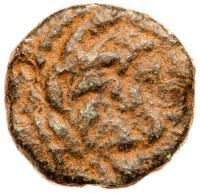 Judea. Herodian Dynasty. Herod Antipas, 4 BCE to 39CE. AE Â¼ Denomination (14 mm, 2.75 g)